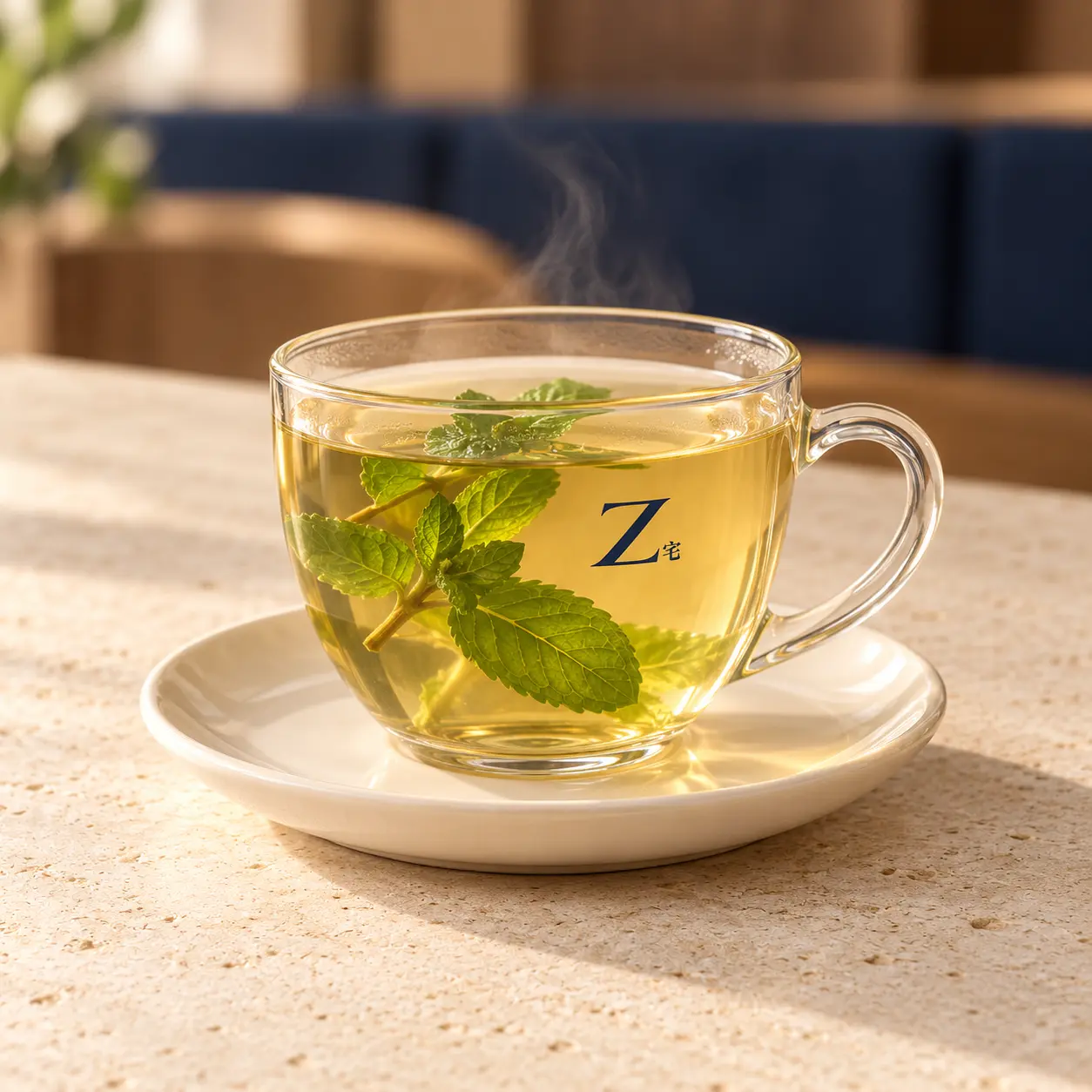 Garden mint tea
