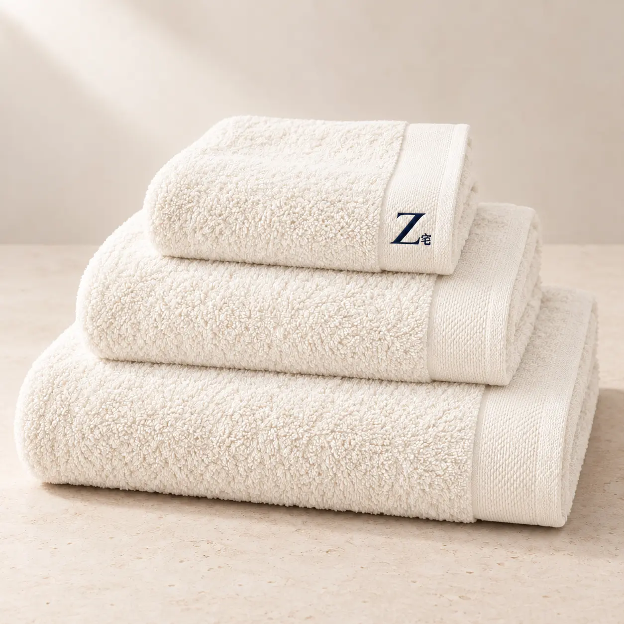 Stone Cotton Towels